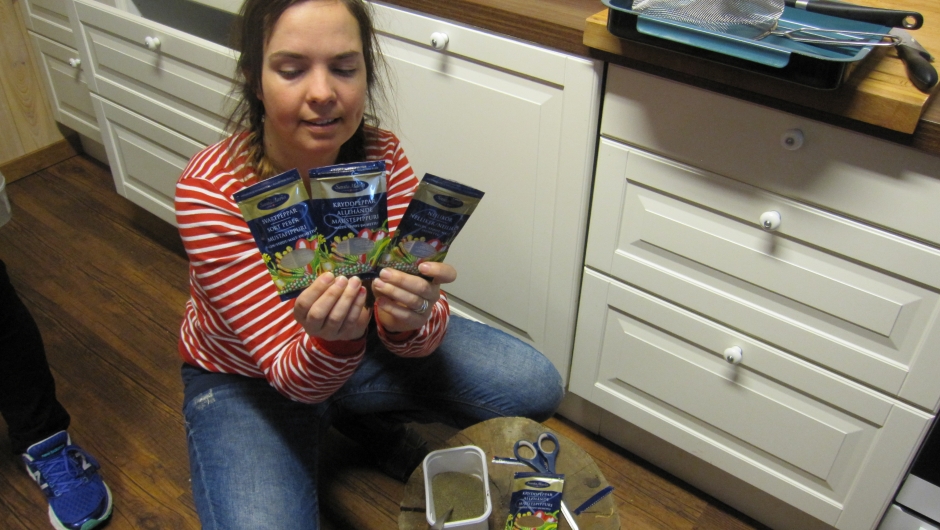 Tina viser krydderet Tina viser krydderet