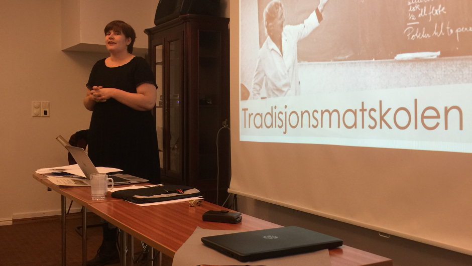 Tradisjonsmatskolen ved prosjektleder Ingrid Lamark