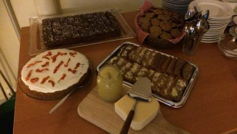 Vi serverte deilige saker bakt med Norsk Urkorn. Det falt i smak!