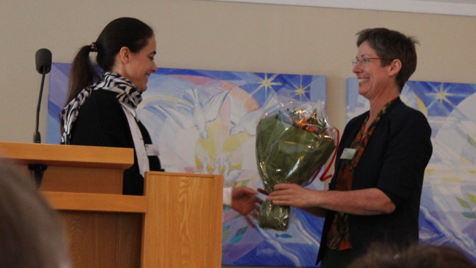 Hilsen fra Vestfold bondelag ved Karine Huseby Foto: VBK