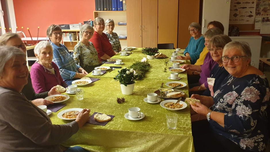 Vi koser oss Foto: Marie Nybakk