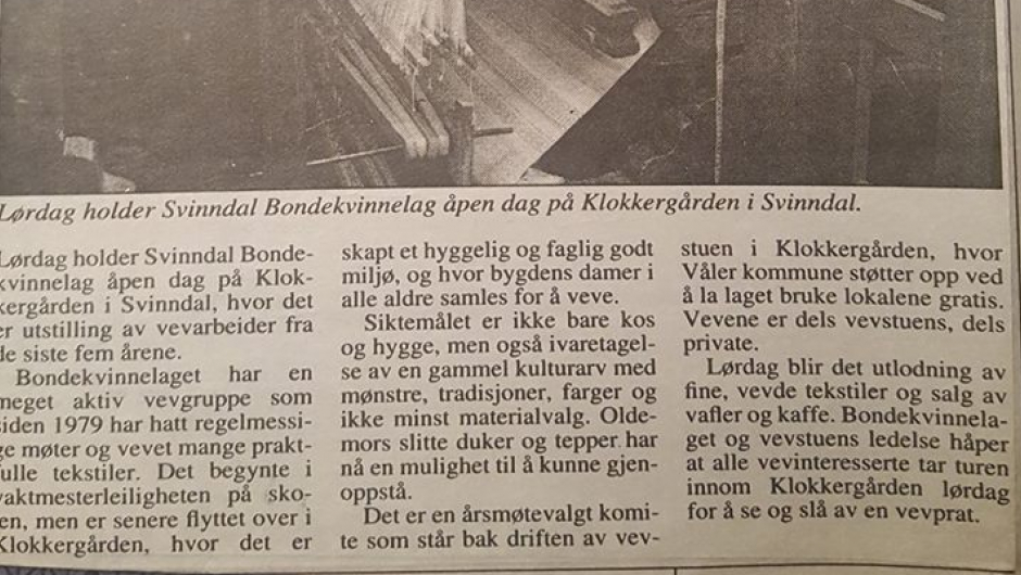 Åpen dag på vevstua 2