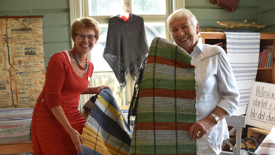 Vi har vevstue. Vi har vevstue.