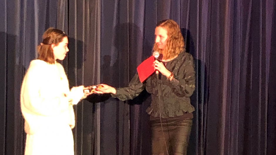 Den eine av vinnarane Peparkakebygda 2020