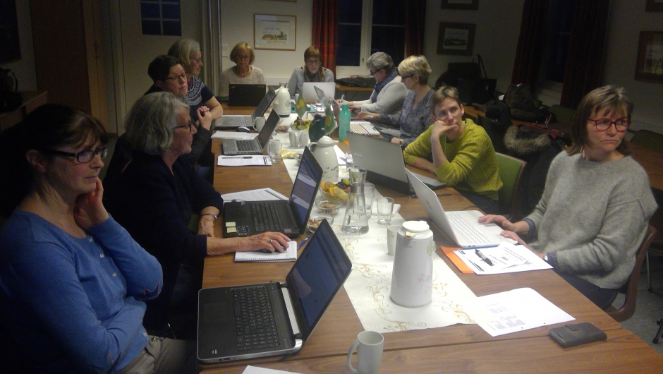 Stor konsentrasjon av deltagerne!